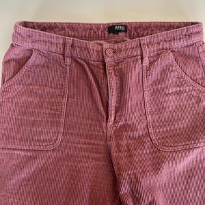 Pink corduroyed boot cut jeans!